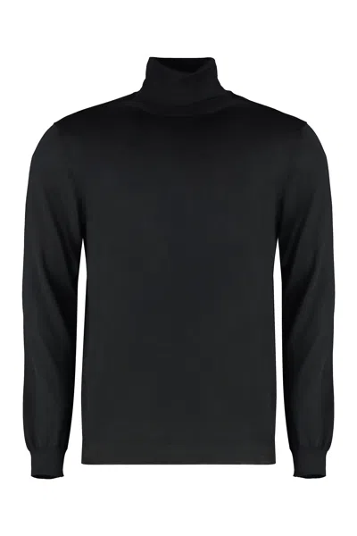 Malo Cashmere Turtleneck Pullover In Black