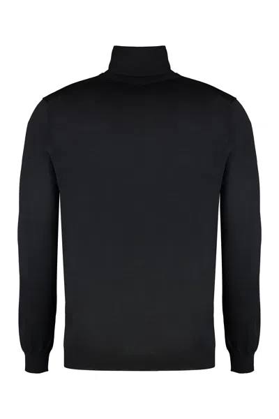 Malo Cashmere Turtleneck Pullover In Black