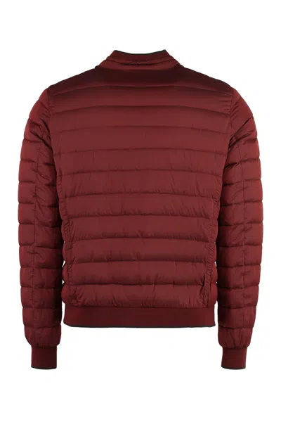 Moorer Full Zip Down Jacket In Red