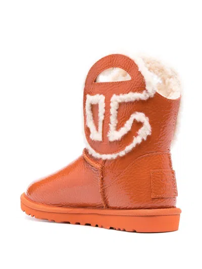Ugg X Telfar Boots Orange In Pattern