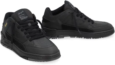 Axel Arigato Low-top Sneakers With Suede Accents And Gold Branding In Black