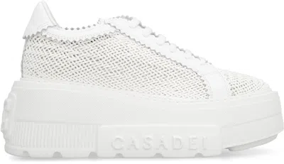 Casadei Nexus Hanoi Womans Platform Sneakers In White