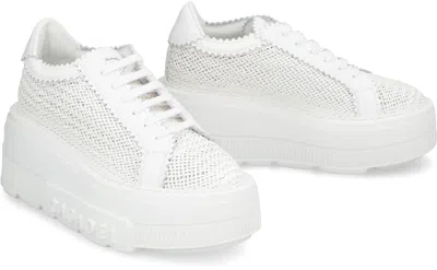 Casadei Nexus Hanoi Womans Platform Sneakers In White