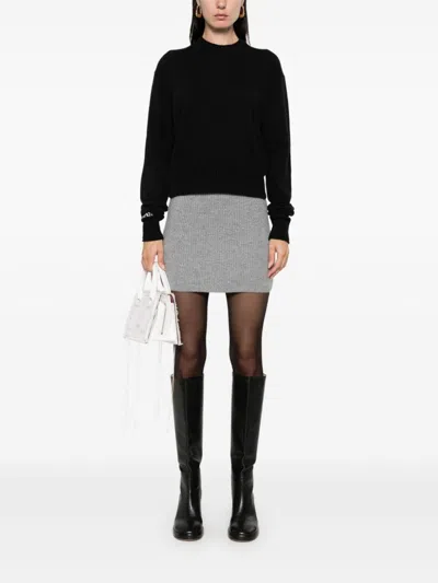Sportmax Sweaters Black In Black