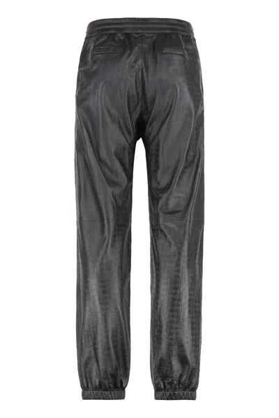 Givenchy Leather Pants In Black