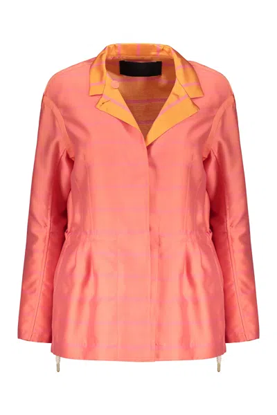 Moorer Buttoned Jacket In Pink