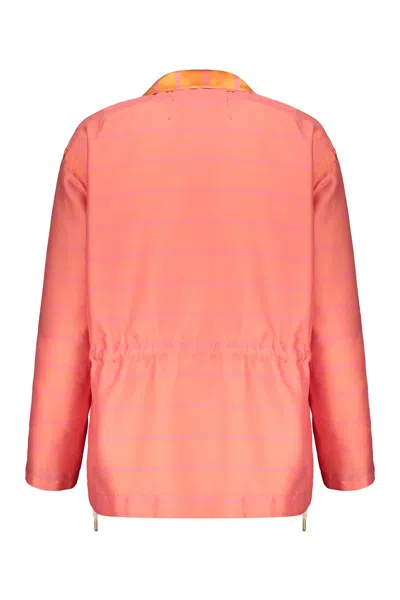 Moorer Buttoned Jacket In Pink