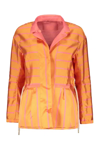 Moorer Buttoned Jacket In Pink