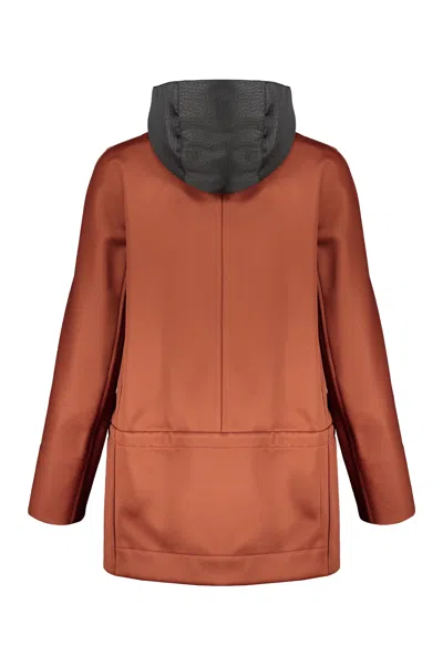 Moorer Double-breasted Wool Coat In Multi