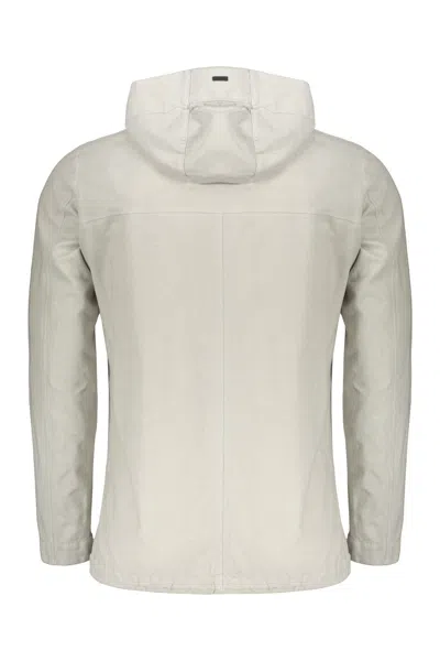 Herno Linen Jacket In Gray