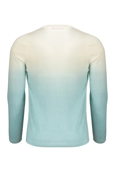 Moorer Gradient-effect Jumper In Green