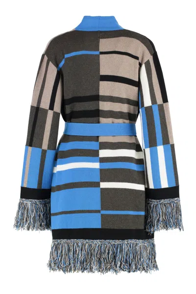 Etro Wool Blend Maxi-cardigan In Multi