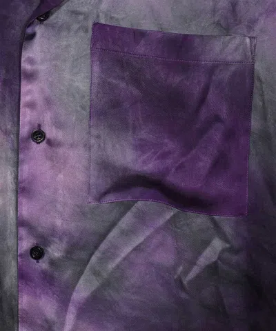 Msgm Viscose Shirt In Blue