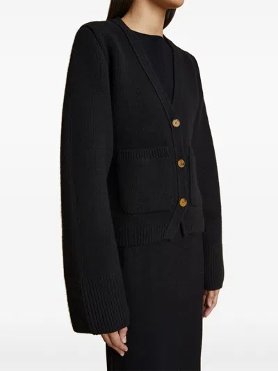 Khaite Sweaters Black In Blue