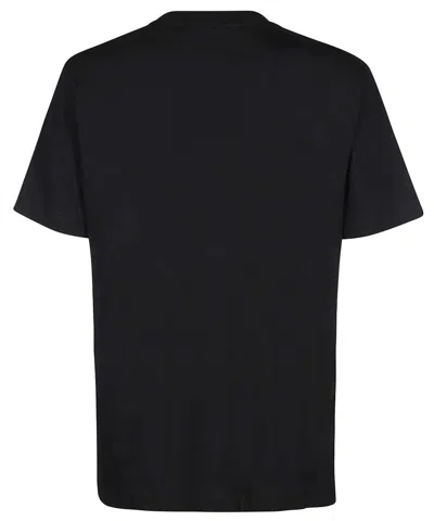 Msgm Printed Cotton T-shirt In Black