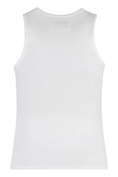 Vivienne Westwood White Rib Jersey 90s Tank Top