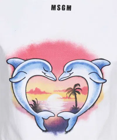 Msgm Cotton T-shirt In White