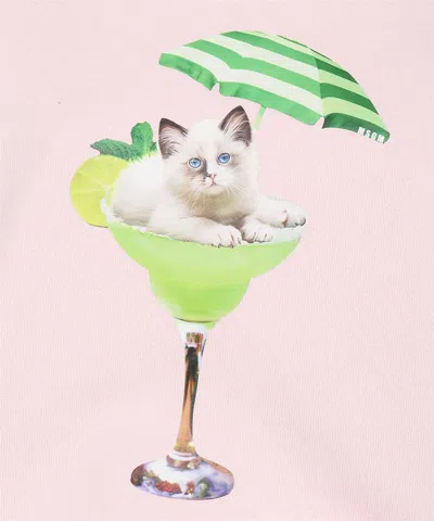 Msgm Cotton Sweatshirt In Pink