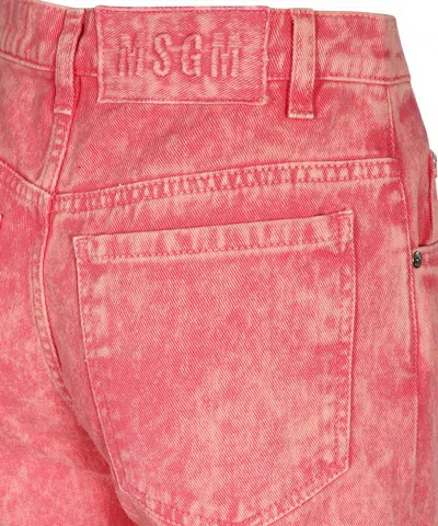 Msgm 5-pocket Jeans In Pink