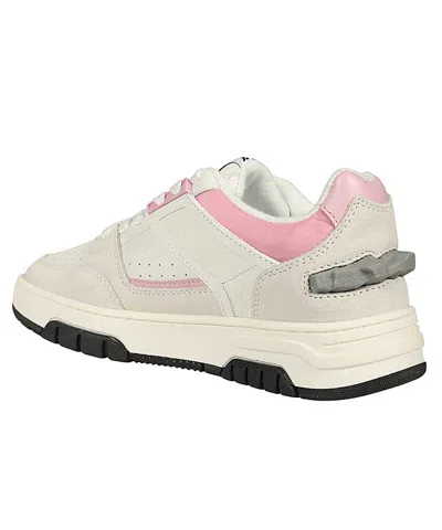 Msgm Leather Low-top Sneakers In White