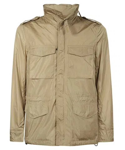 Aspesi Multi-pocket Nylon Jacket In Neutral