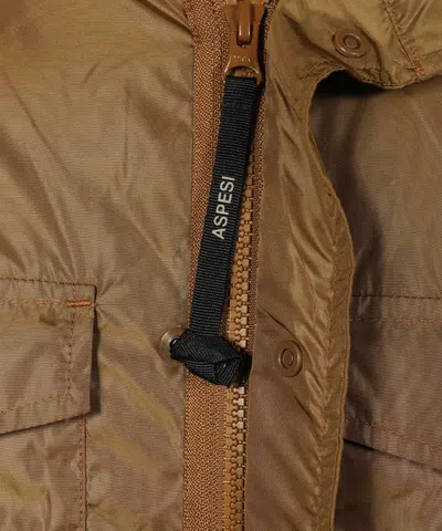 Aspesi Nylon Jacket In Brown