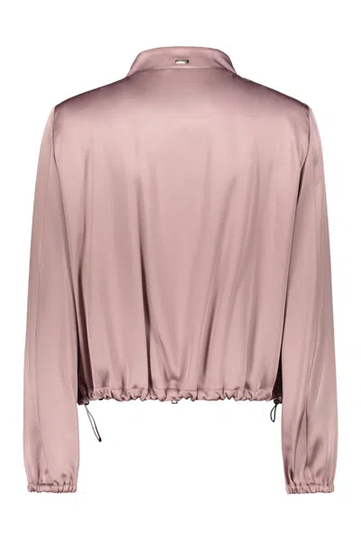 Herno Full Zip Jacket In Pink
