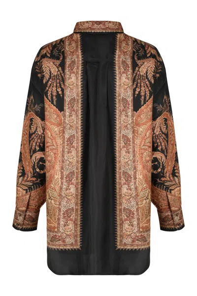 Zimmermann Longline Paisley Pattern Top In Multi
