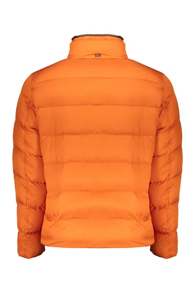 Herno Orange Down Jacket In Orange