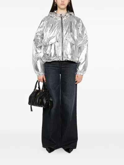 Iro Coats Silver In Silver