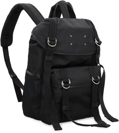 Maison Margiela Medium Backpack In Technical Fabric In Black