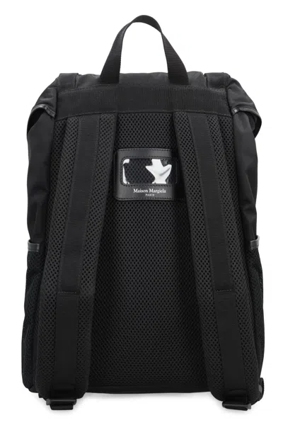 Maison Margiela Medium Backpack In Technical Fabric In Black
