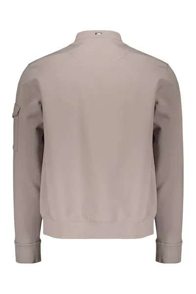 Herno Zip-up Bomber Jacket In Gray