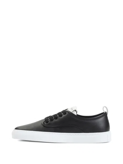 Givenchy New City Leather Low Sneakers Shoes In Black