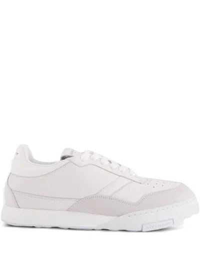 Givenchy White Calf Leather Bos Taurus Low Top Sneakers In Multi
