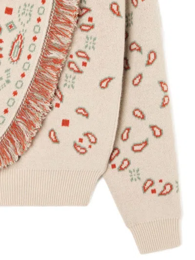 Alanui Sweaters Beige In Multi