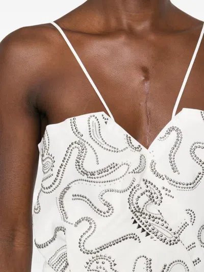 Iro Olympe Embellished Top In White