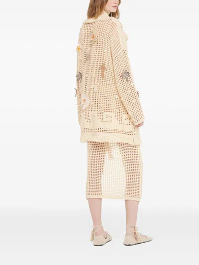 Alanui Sweaters Beige In Neutral