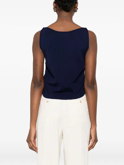 Dunst Drawstring Tank Top In Blue