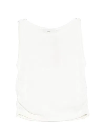 Dunst Drawstring Top In White