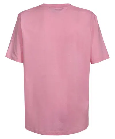 Msgm Cotton T-shirt In Pink