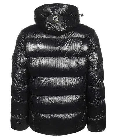 Point Zero Hooded Down Jacket In Black