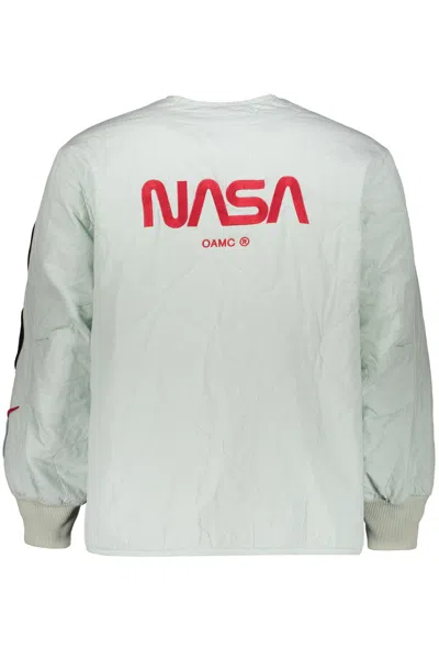 Oamc Button-front Cotton Jacket In White