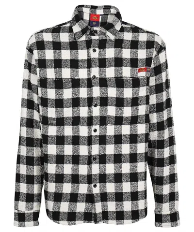 Dickies Checked Patch-pocket Shirt In Black