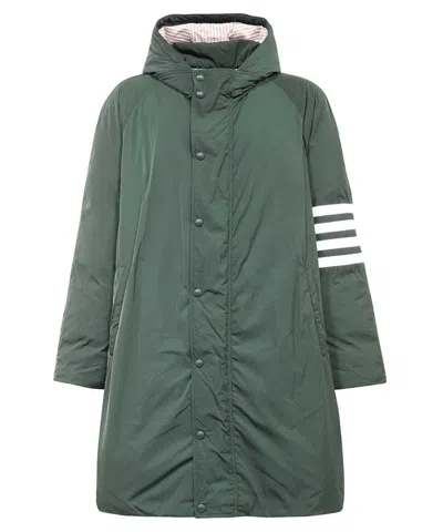 Thom Browne Technical Fabric Parka In Green
