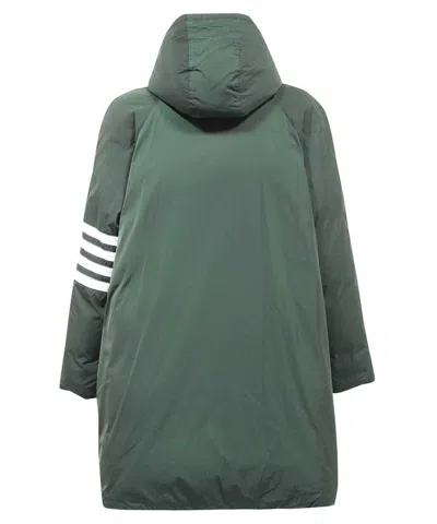 Thom Browne Technical Fabric Parka In Green
