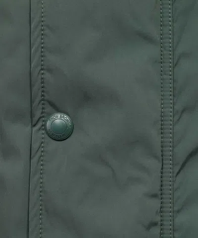 Thom Browne Technical Fabric Parka In Green