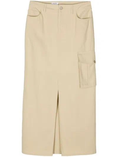 Filippa K Crepe Cargo Skirt In Neutral