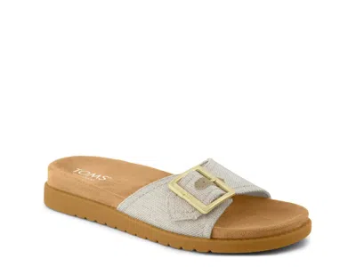 Toms Marin Slide Sandal In Gray