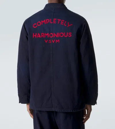 Visvim Osiris Down Denim Jacket In Blue